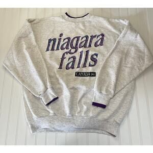 Vintage Niagra Falls Canada Sweatshirt 80s 90s Travel Tourist Unisex Large / XL